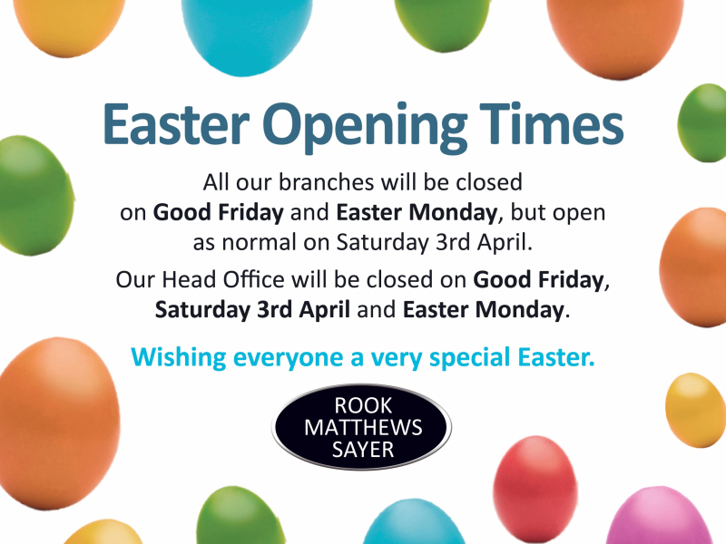 Happy Easter From all at Rook Matthews Sayer!