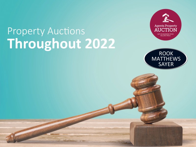 We hold monthly auctions with our partner, Agent's Property Auction and we've just released dates for 2022!