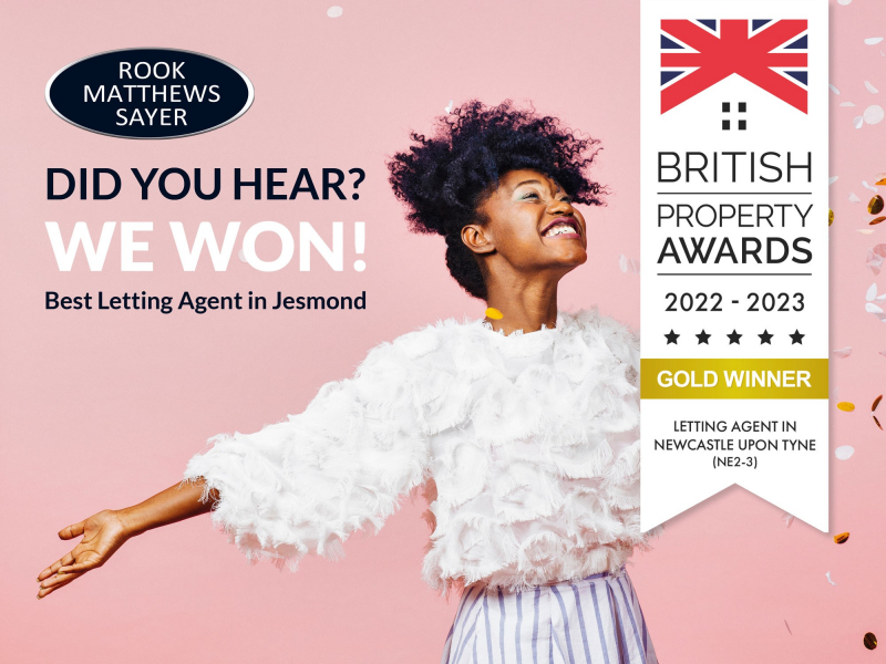 Triple award Winners- Best Estate Agent in Jesmond