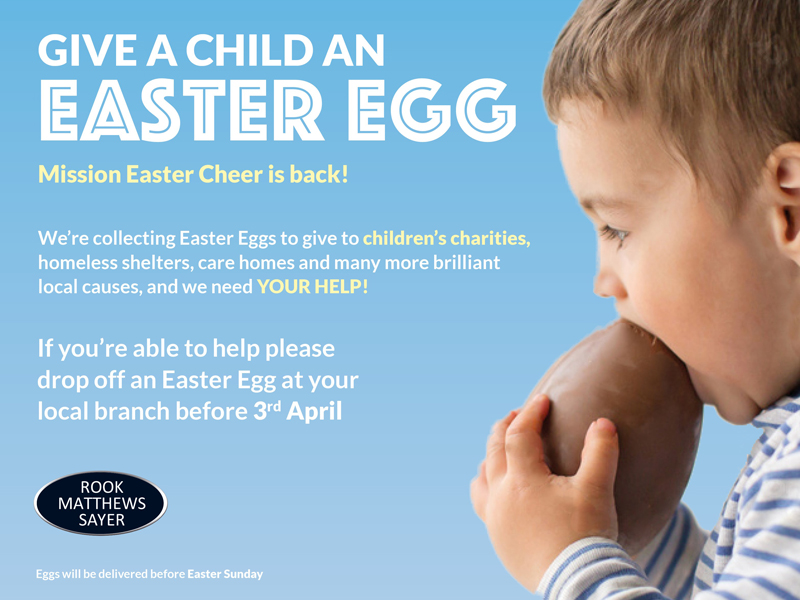 It’s that time again, our annual Easter egg charity campaign is back!